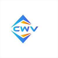 cvv astratto tecnologia logo design su bianca sfondo. cvv creativo iniziali lettera logo concetto. vettore