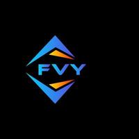 fvy astratto tecnologia logo design su nero sfondo. fvy creativo iniziali lettera logo concetto. vettore