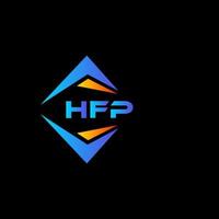 hfp astratto tecnologia logo design su nero sfondo. hfp creativo iniziali lettera logo concetto. vettore