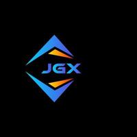 jgx astratto tecnologia logo design su nero sfondo. jgx creativo iniziali lettera logo concetto. vettore