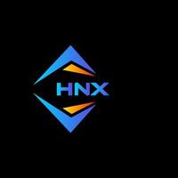 hnx astratto tecnologia logo design su nero sfondo. hnx creativo iniziali lettera logo concetto. vettore