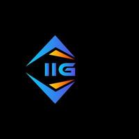 iig astratto tecnologia logo design su bianca sfondo. iig creativo iniziali lettera logo concetto. vettore