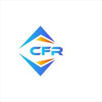 cfr astratto tecnologia logo design su bianca sfondo. cfr creativo iniziali lettera logo concetto. vettore