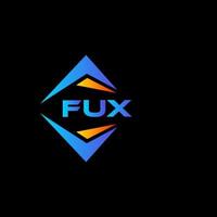 fux astratto tecnologia logo design su nero sfondo. fux creativo iniziali lettera logo concetto. vettore