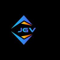 jgv astratto tecnologia logo design su nero sfondo. jgv creativo iniziali lettera logo concetto. vettore