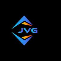 jvg astratto tecnologia logo design su nero sfondo. jvg creativo iniziali lettera logo concetto. vettore