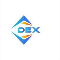 dex astratto tecnologia logo design su bianca sfondo. dex creativo iniziali lettera logo concetto. vettore