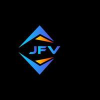 jfv astratto tecnologia logo design su nero sfondo. jfv creativo iniziali lettera logo concetto. vettore