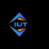 iut astratto tecnologia logo design su bianca sfondo. iut creativo iniziali lettera logo concetto. vettore