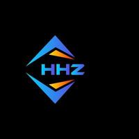 hz astratto tecnologia logo design su nero sfondo. hz creativo iniziali lettera logo concetto. vettore