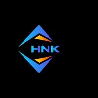 hnk astratto tecnologia logo design su nero sfondo. hnk creativo iniziali lettera logo concetto. vettore