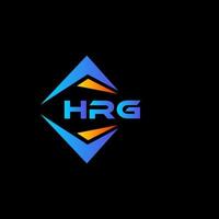 hrg astratto tecnologia logo design su nero sfondo. hrg creativo iniziali lettera logo concetto. vettore