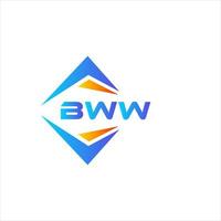 bww astratto tecnologia logo design su bianca sfondo. bww creativo iniziali lettera logo concetto. vettore