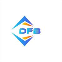 dfb astratto tecnologia logo design su bianca sfondo. dfb creativo iniziali lettera logo concetto. vettore