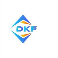 dkf astratto tecnologia logo design su bianca sfondo. dkf creativo iniziali lettera logo concetto. vettore