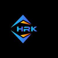 hrk astratto tecnologia logo design su nero sfondo. hrk creativo iniziali lettera logo concetto. vettore