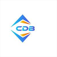 cdb astratto tecnologia logo design su bianca sfondo. cdb creativo iniziali lettera logo concetto. vettore