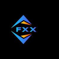 fxx astratto tecnologia logo design su nero sfondo. fxx creativo iniziali lettera logo concetto. vettore