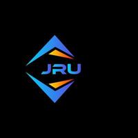webjru astratto tecnologia logo design su nero sfondo. jru creativo iniziali lettera logo concetto. vettore