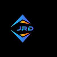 jrd astratto tecnologia logo design su nero sfondo. jrd creativo iniziali lettera logo concetto. vettore