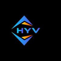 hyv astratto tecnologia logo design su nero sfondo. hyv creativo iniziali lettera logo concetto. vettore