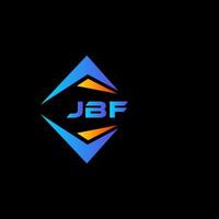 jbf astratto tecnologia logo design su nero sfondo. jbf creativo iniziali lettera logo concetto. vettore