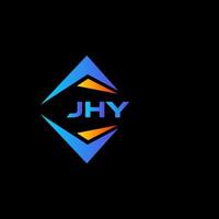 jhy astratto tecnologia logo design su nero sfondo. jhy creativo iniziali lettera logo concetto. vettore