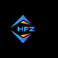 hfz astratto tecnologia logo design su nero sfondo. hfz creativo iniziali lettera logo concetto. vettore