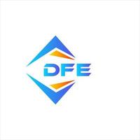 dfe astratto tecnologia logo design su bianca sfondo. dfe creativo iniziali lettera logo concetto. vettore