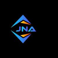 jna astratto tecnologia logo design su nero sfondo. jna creativo iniziali lettera logo concetto. vettore