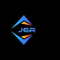 jgr astratto tecnologia logo design su nero sfondo. jgr creativo iniziali lettera logo concetto. vettore