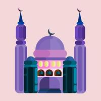 moschea. musulmano posto di culto. moschea icona vettore