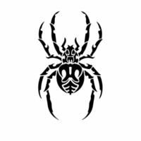 tribale ragno logo. tatuaggio design. animale stampino vettore illustrazione.