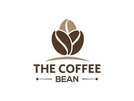 caffè fagiolo o caffè negozio logo design vettore