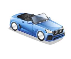 isometrico piatto 3d concetto lusso gli sport auto modello personaggio illustrazione vettore