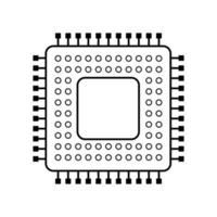 vettore illustrazione di lineare microcircuito