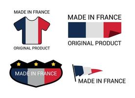 etichette del made in france vettore