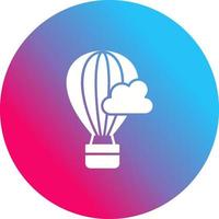 caldo aria baloon vettore icona