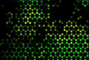 layout vettoriale verde scuro, giallo con rettangoli, quadrati.
