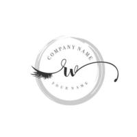 iniziale rv logo grafia bellezza salone moda moderno lusso monogramma vettore