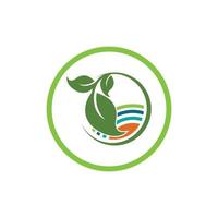 natura pianta logo e simbolo vettore