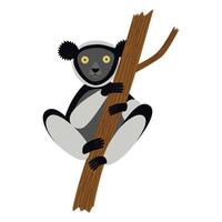 cartone animato Indri illustrazione vettore