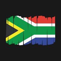 pennello bandiera sudafrica vettore