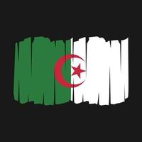 pennello bandiera algeria vettore