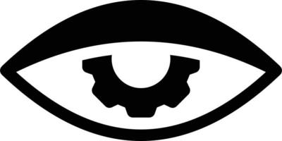 illustrazione vettoriale di impostazione dell'occhio su uno sfondo simboli di qualità premium. icone vettoriali per il concetto e la progettazione grafica.