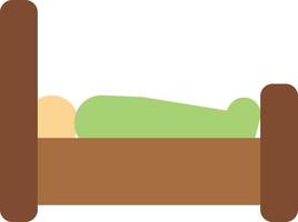 illustrazione vettoriale del letto del paziente su uno sfondo. simboli di qualità premium. icone vettoriali per il concetto e la progettazione grafica.