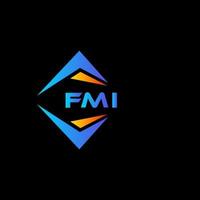 fmi astratto tecnologia logo design su nero sfondo. fmi creativo iniziali lettera logo concetto. vettore