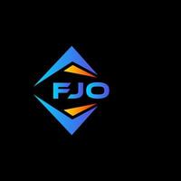 fjo astratto tecnologia logo design su bianca sfondo. fjo creativo iniziali lettera logo concetto. vettore