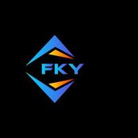 fky astratto tecnologia logo design su nero sfondo. fky creativo iniziali lettera logo concetto. vettore