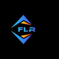 flr astratto tecnologia logo design su nero sfondo. flr creativo iniziali lettera logo concetto. vettore
